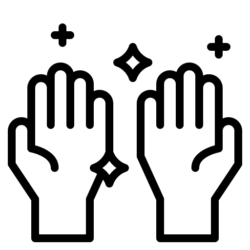 Clean hands and gestures health hygiene icon Clean hands and gestures health hygiene icon