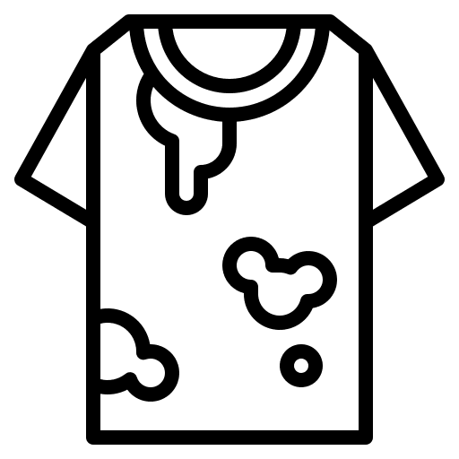 Dirty shirt dirty shirt dirty clothes furniture and household icon