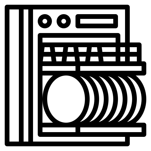 Dishwasher cleaning dishwashing electronics icon Dishwasher cleaning dishwashing electronics icon