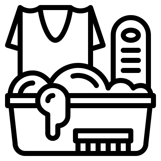 Washing clothing laundry bucket icon Washing clothing laundry bucket icon