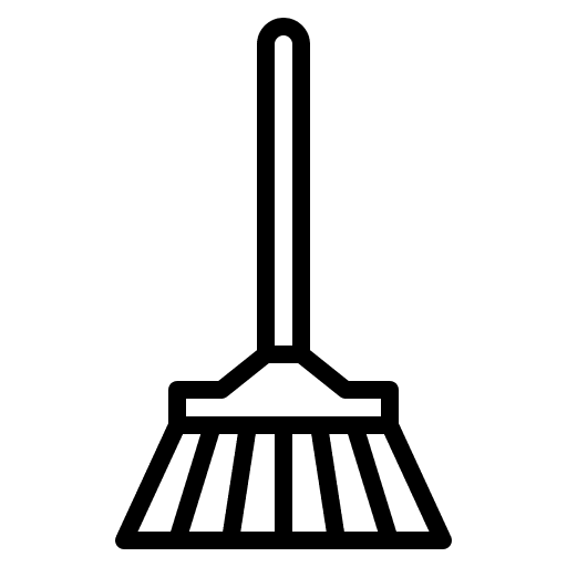 Bloom clean sweeping housekeeping icon Bloom clean sweeping housekeeping icon