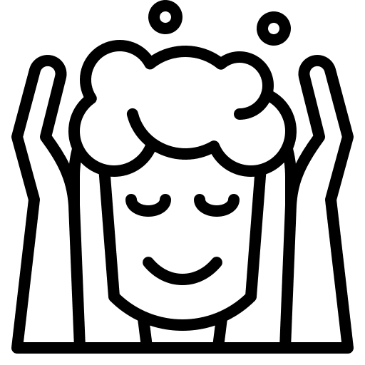 Hair washing hair washing woman icon Hair washing hair washing woman icon