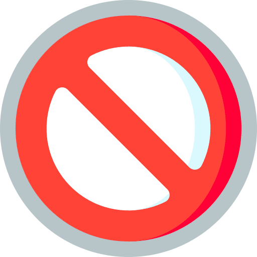 Prohibition prohibition ban denied icon