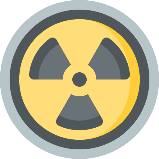 Radioactivity nuclear alert energy icon Radioactivity nuclear alert energy icon