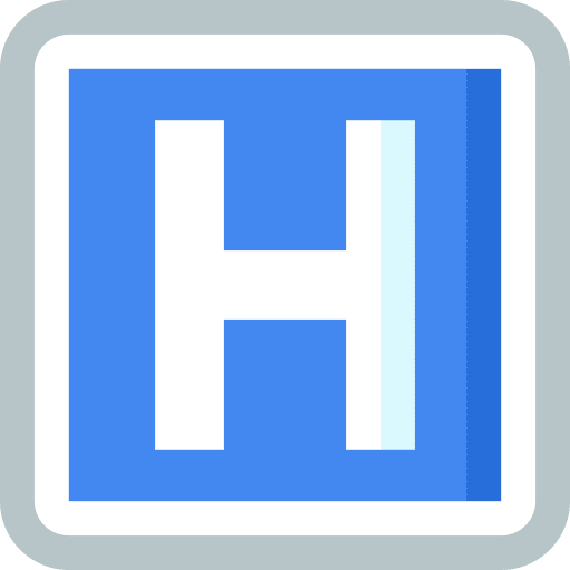 Hospital healthcare and medical letter h sign icon Hospital healthcare and medical letter h sign icon