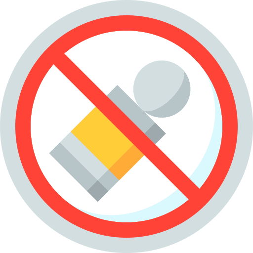 No littering sign pollution signaling icon No littering sign pollution signaling icon