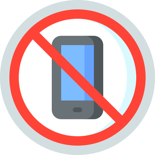 No phone signaling no cellphone no phone icon No phone signaling no cellphone no phone icon