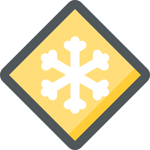 Snow warning danger snow icon Snow warning danger snow icon