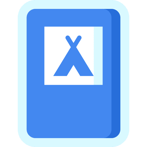 Camping signaling direction sign icon Camping signaling direction sign icon