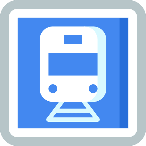 Train sign subway train icon Train sign subway train icon