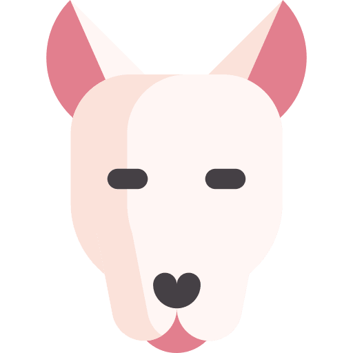 Bull terrier breed pet zoology icon Bull terrier breed pet zoology icon