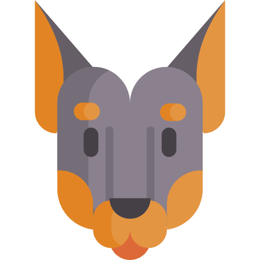 Doberman breed dog doberman icon Doberman breed dog doberman icon