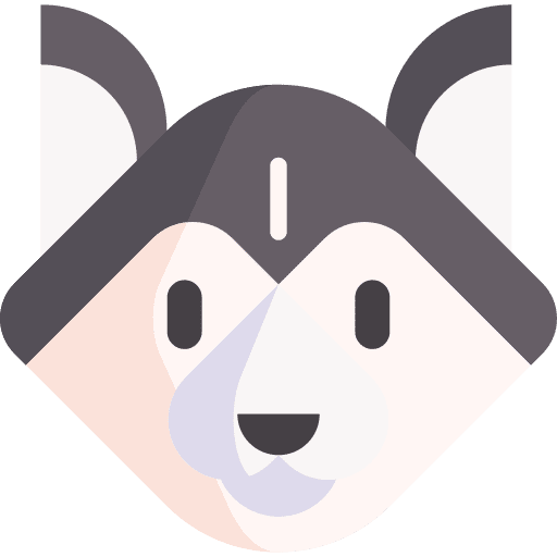 Siberian husky animals dog breed icon Siberian husky animals dog breed icon