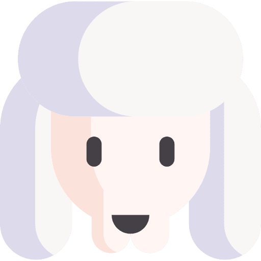 Poodle pet zoology animal kingdom icon Poodle pet zoology animal kingdom icon