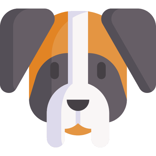 Saint bernard dog zoology animals icon Saint bernard dog zoology animals icon