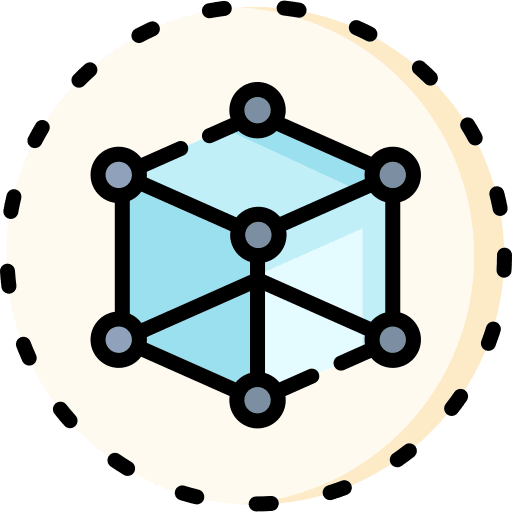 3d model geometry cube mockup icon