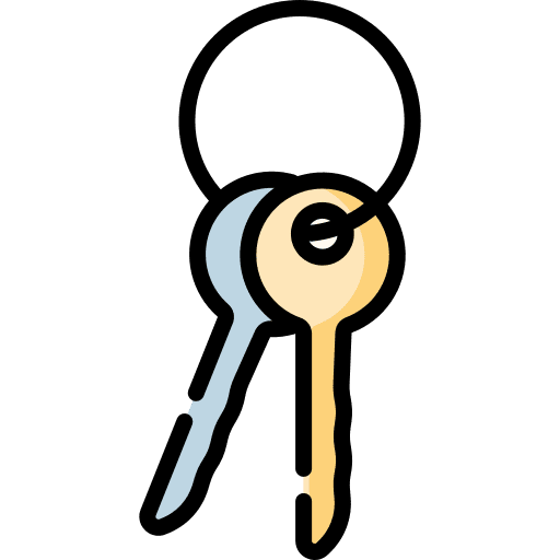 House key door key real estate house key icon
