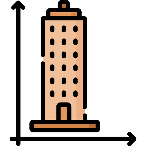 Measurement design blueprint architecture and city icon