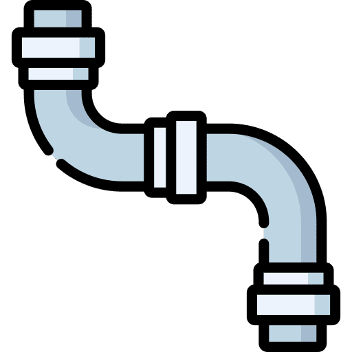 Pipeline drain water pipe tube icon