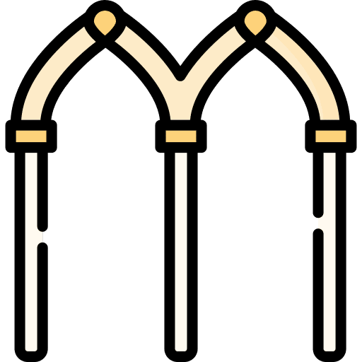 Arch architecture gate monument icon