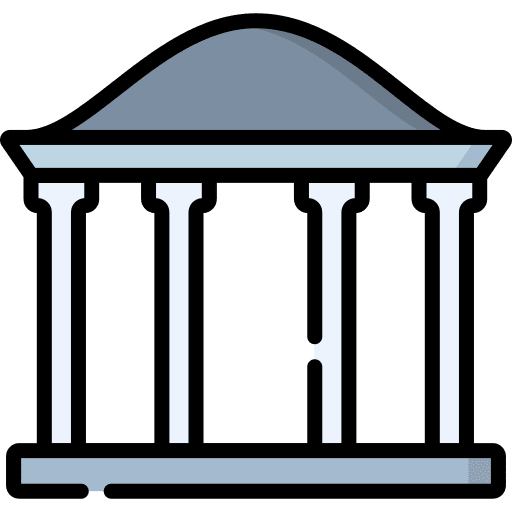 Architecture columns ancient pillar architecture icon