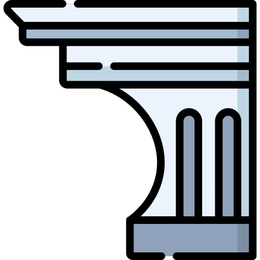 Cornice architecture and city architecture design icon