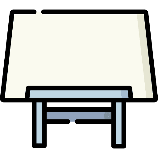 Desk office architect desk icon