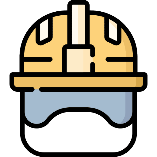 Hard hat worker industrial hard hat icon