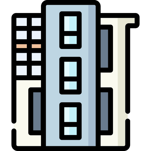 Modern architecture real estate building construction icon