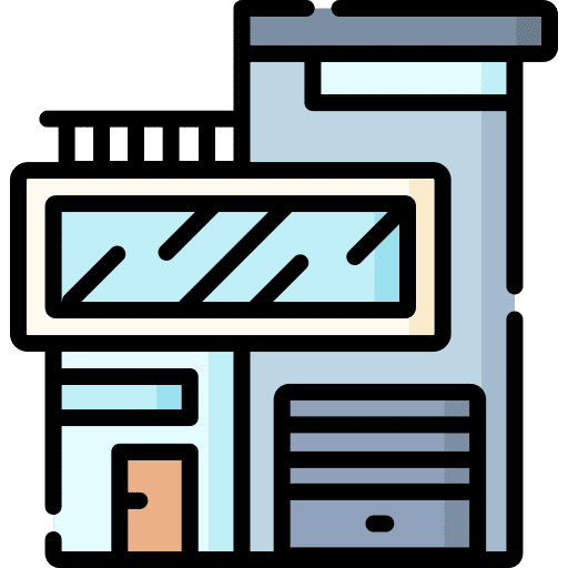 Modern house house construction real estate icon