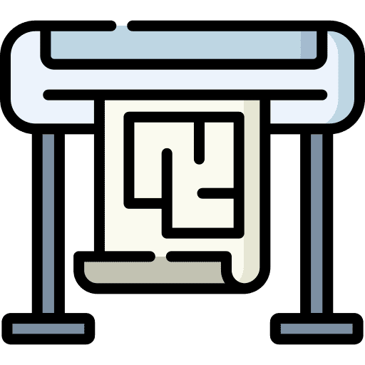 Printer industry printing architect icon
