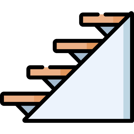 Stairs architecture and city stairs ascend icon