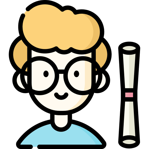 Architect blueprint caucasian professions and jobs icon