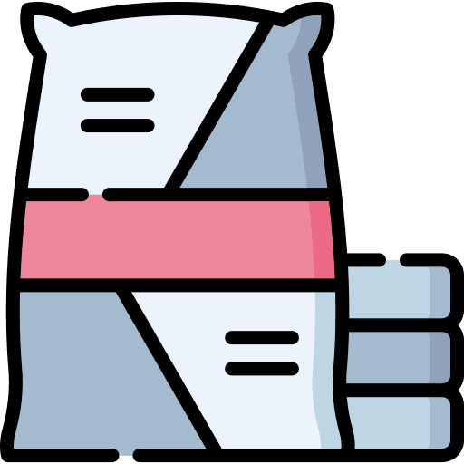 Cement construction cement bag icon