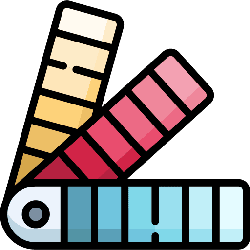 Color sample color sample painter art and design icon