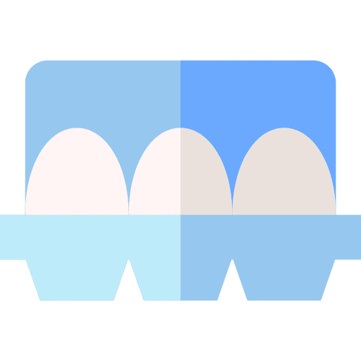 Eggs organic food farming and gardening ingredient icon