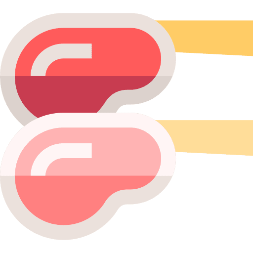 Chop chop butcher beef steak icon Chop chop butcher beef steak icon