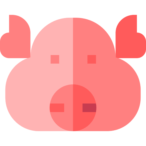 Pig food and restaurant hog pig icon Pig food and restaurant hog pig icon