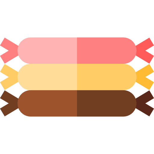 Sausages meat food and restaurant sausages icon Sausages meat food and restaurant sausages icon