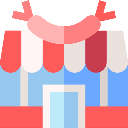 Butcher food and restaurant food market icon Butcher food and restaurant food market icon