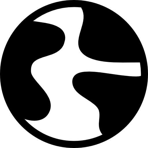 Earth planet circle planet shapes icon