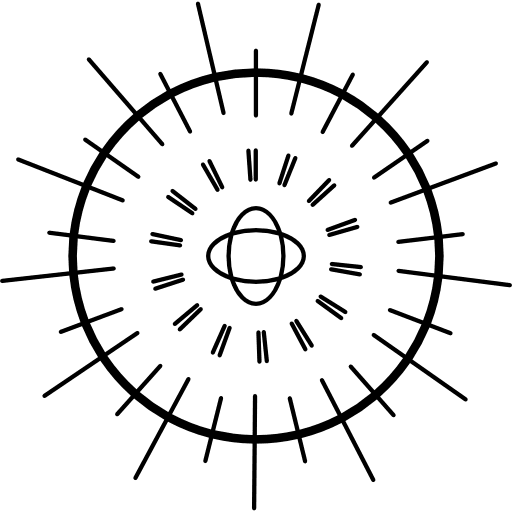 Energy source symbol circular sources symbol icon