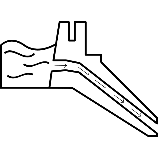 Hydro power plant sources power plant icon