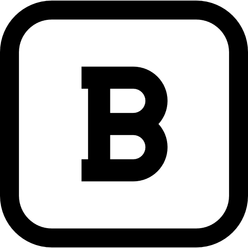 Bold button interface write square icon