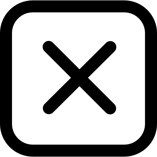 Cancel button erase equis letter x icon