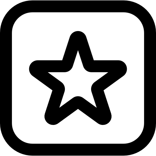 Favorite button shapes favorites square icon