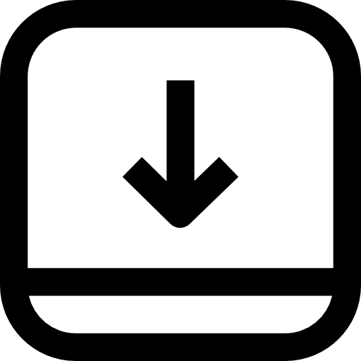 Download button arrows down arrows square icon Download button arrows down arrows square icon