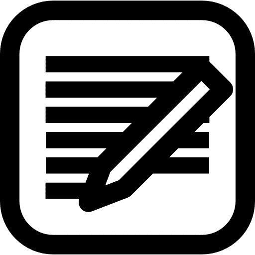 Edit button text lines edition interface icon Edit button text lines edition interface icon