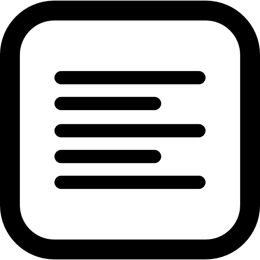 Left alignment button square text format text alignment icon Left alignment button square text format text alignment icon