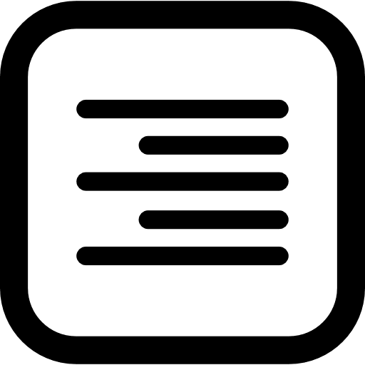 Right alignment button interface align square icon Right alignment button interface align square icon